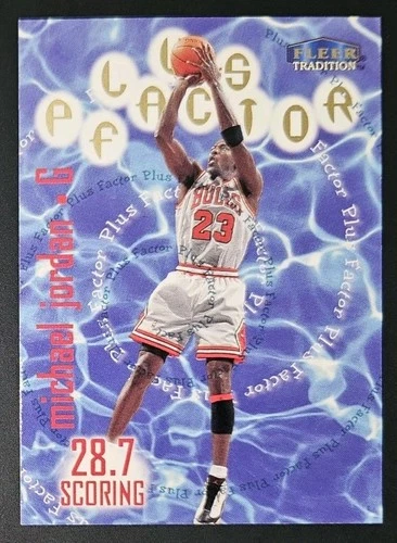 Michael Jordan 1998-99 Fleer Tradition PLUS FACTOR Subset Card (no.142)