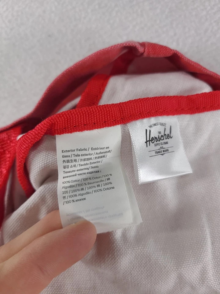 Herschel Santa Cruz Tote Bag Los Angeles Milan Casual Logo Cotton - image 2 of 4