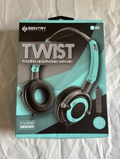 Sentry HO425 Twist Folding Stereo Headphones  See Color New In Box