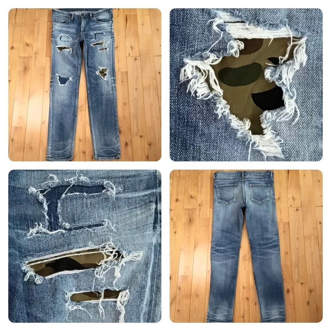 A Bathing Ape Denim Regular Size Pants for Men for sale | eBay