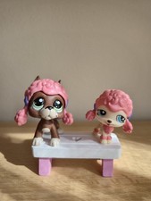 Littlest Pet Shops great dane with poodle dog set.