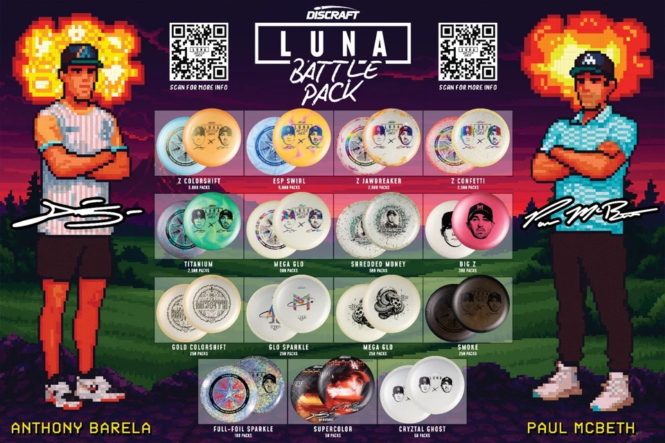 Discraft Luna Battle Pack - McBeth Vs. Barela / UltraStar vs. Regular Luna NEW - Image 3 of 3