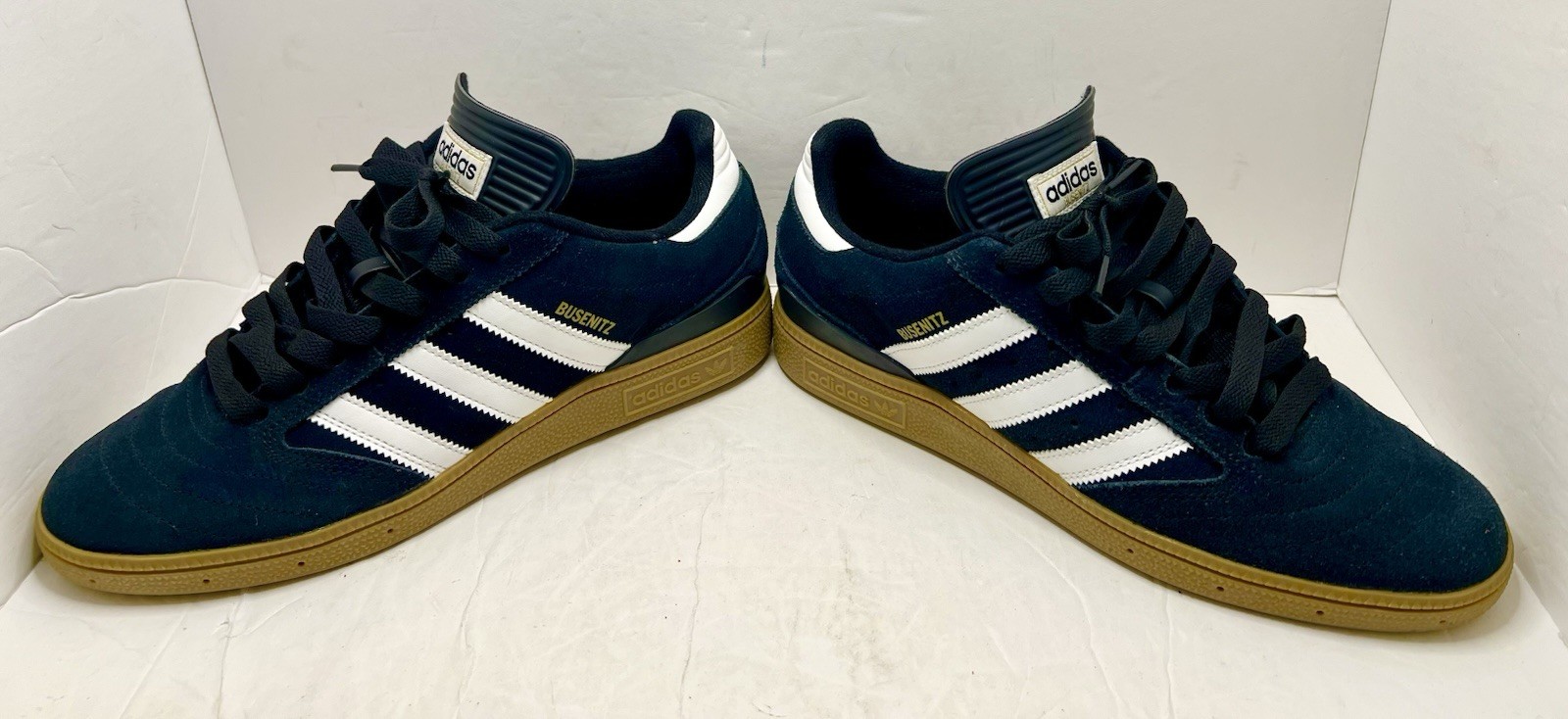 RARE🔥 Adidas Busenitz PRO Black/White/Gold Gum Skate Shoes Men’s Size 8 image 3