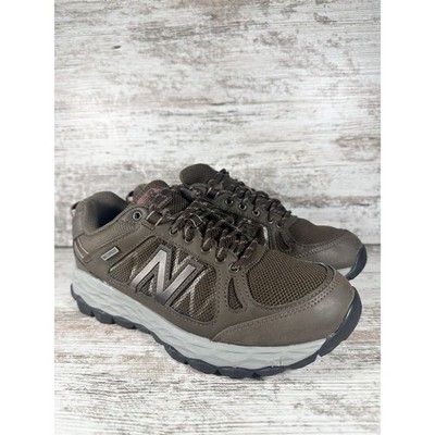 Women's New Balance Fresh Foam 1350 Brown Waterproof Hiking Shoes Sz 7.5B EUC!