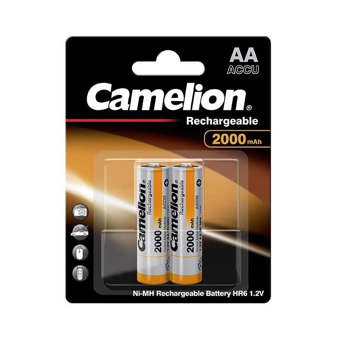 Pile rechargeable AA Camelion prechargee a faible auto-decharge R06 - 2