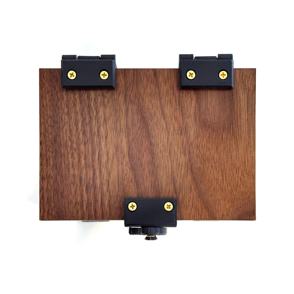 Handmade Walnut Wood Box with Lid: Keepsakes or Card Storage - Image 4 of 4