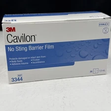 30 Cavilon 3344 No Sting Barrier Film Wipes 1.0 mL Made in USA Exp 2028