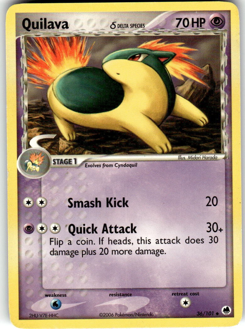 Quilava (Delta Species) Uncommon Dragon Frontiers 36/101 LP