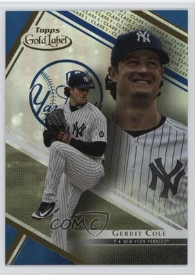 2021 Topps Gold Label Class 1 Blue 24/150 Gerrit Cole #59 11bi