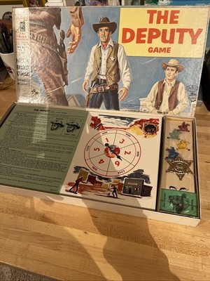 THE DEPUTY Board Game MB 1960 Henry Fonda Allen Case Unplayed Sealed Rare ￼