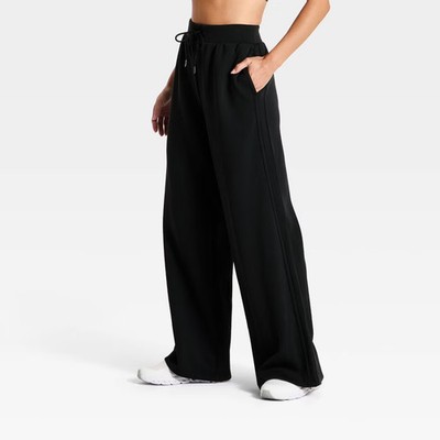 Women's Airy Sleek Pique Wide Leg Sweatpants All In Motion