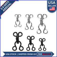KACOLA Hook and Eye Sewing Bra Hooks Replacement Clothing Clasps DIY