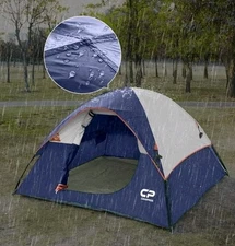 CAMPROS Tent-3-Person-Camping Waterproof Windproof Missing Top Rain Cover
