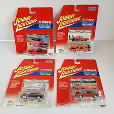 Johnny Lightning 1969 Dodge Daytona 1970 Plymouth Hemi Cuda 4 Cars Free Shipping