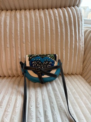Loewe Mini Gate Floral Leather Saddle Bag