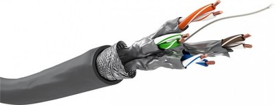Goobay  CAT 5e Netzwerkkabel, F/UTP, 100 m, grau