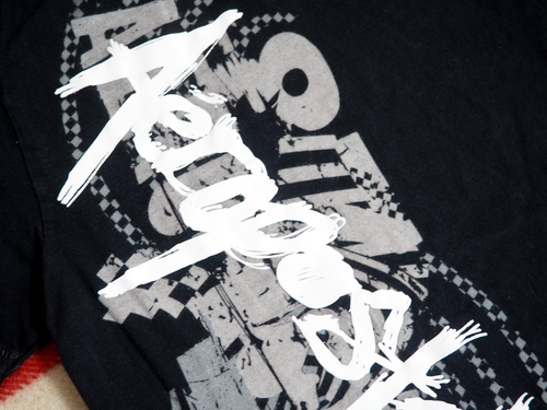 Camiseta De Colección Y2k Años 2000 Aeropostale Script Graffiti Negra Logo Unisex S - Imagen 4 de 4