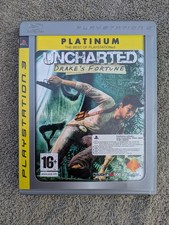 Uncharted Drakes Fortune PS3 PlayStation 3 PAL Platinum Edition Disc Case