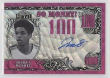2021-22 Leaf Metal So Money Auto Pink Wave 11/20 Joshua Minott #SM-JM1 Auto cf5