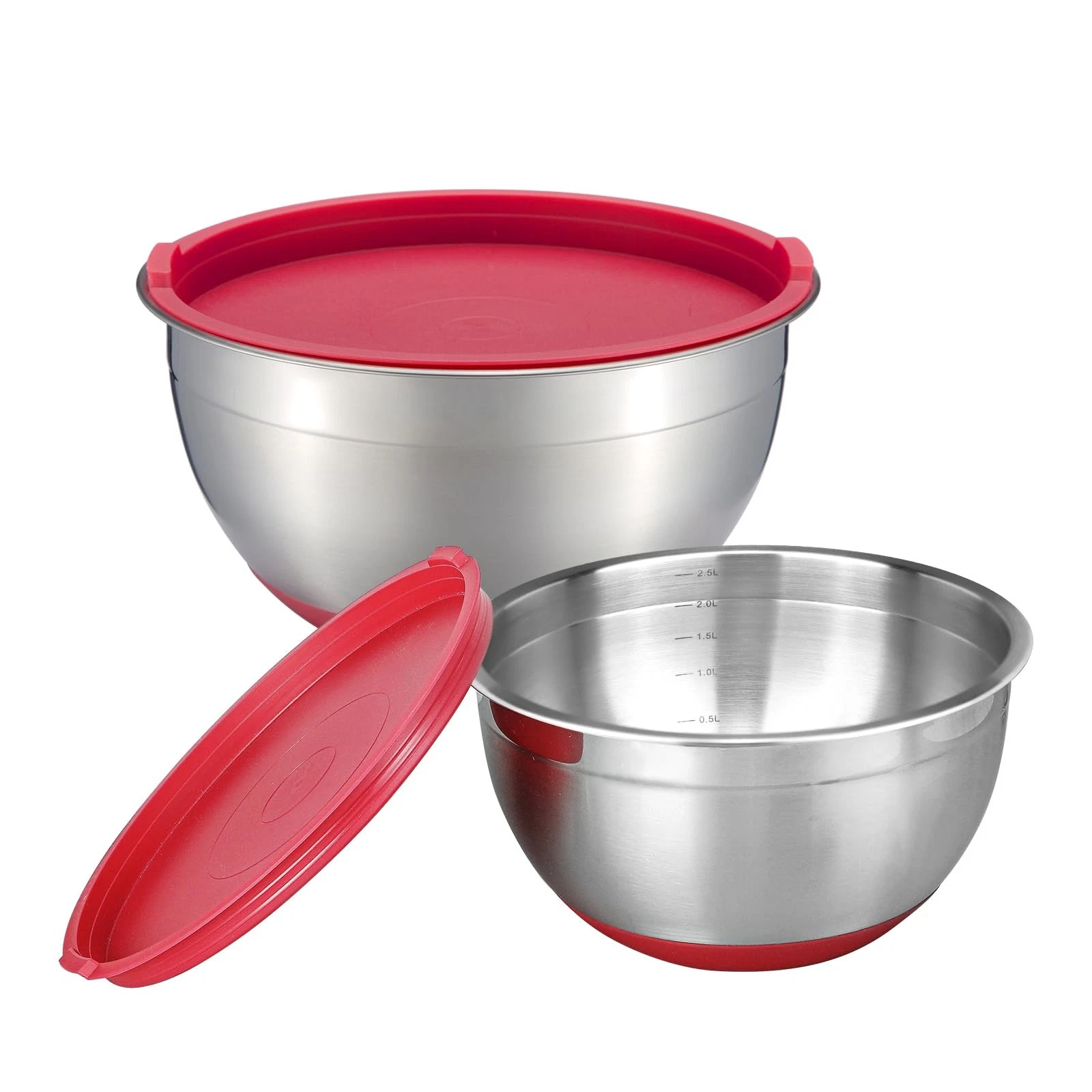 Stainless Steel Mixing Bowls with Lids Set, Nesting Mixing Bowls with Airtigh...
Opens in a new wind