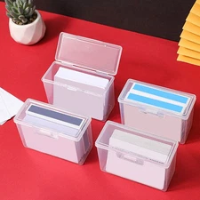 Playing Card Storage Box Plastic Playing Card Case Holder Snaps Closed