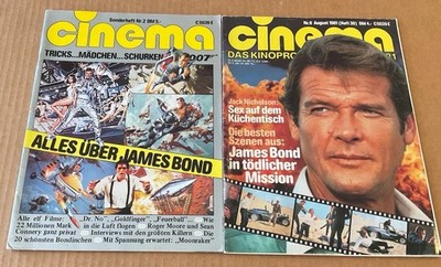 Cinema German Magazine Lot 2 James Bond 007 Moore Connery damaged
