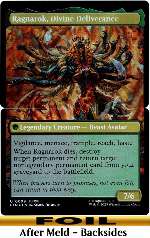 1x - Fang, Fearless l'Cie + Vanille, Cheerful l'Cie - FOIL - Final ...