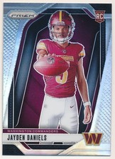 JAYDEN DANIELS 2024 PANINI PRIZM #17 RC ROOKIE VARIATION SILVER PRIZMS MINT SP