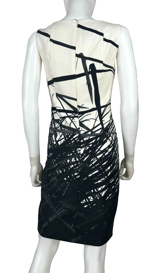 Auténtico vestido vaina pasarela Akris 4 US 40 IT 34 D S $1,3K blanco algodón seda Foto 2 de 4