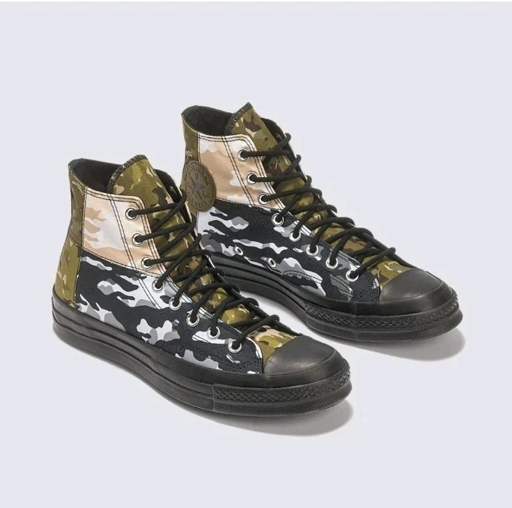 Converse Chuck 70 Block Camouflage High Top Sneakers - Image 4 of 4