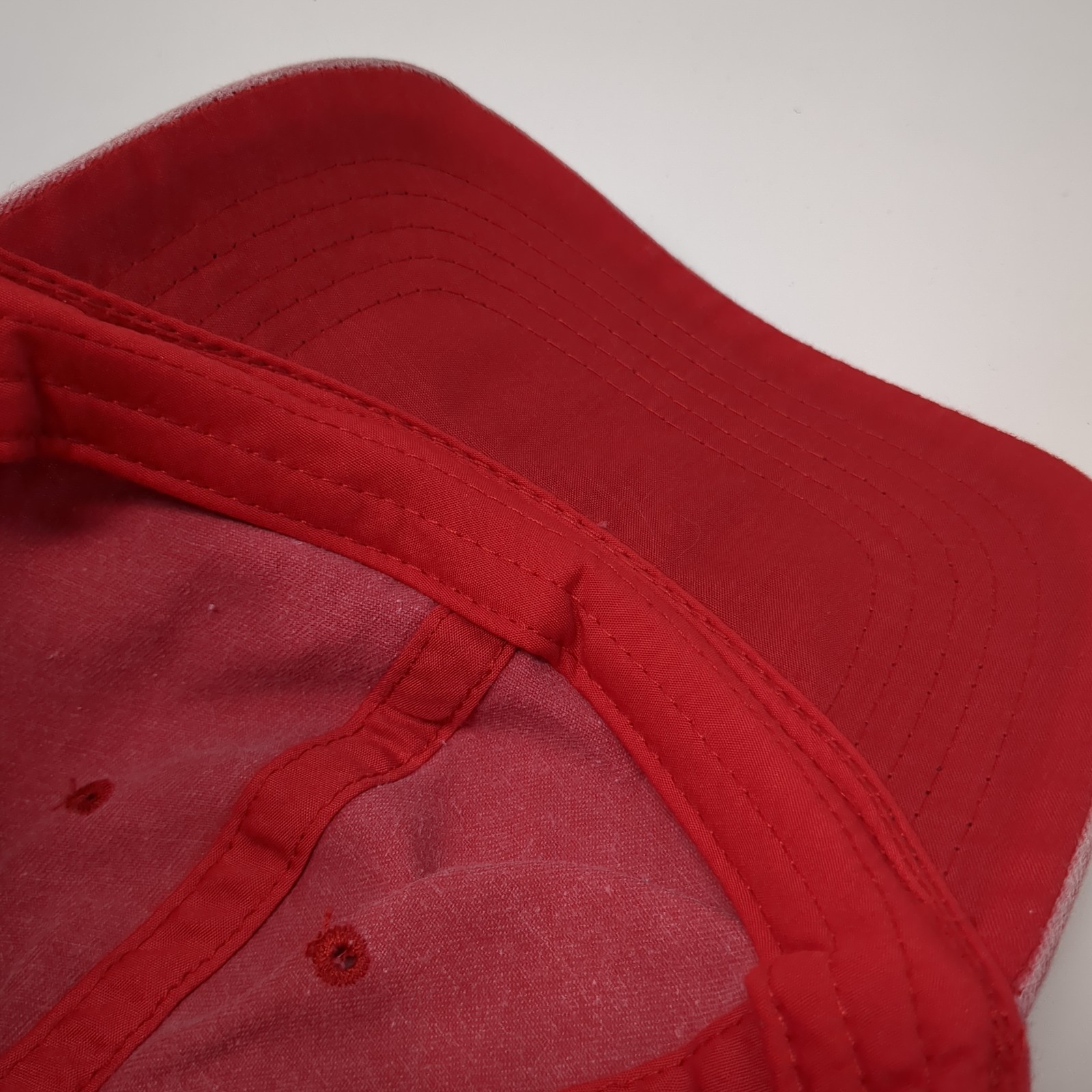 Unbranded Strapback Hat Solid Red Rover Adjustabl… - image 7