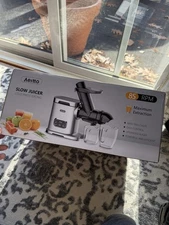 Aeitto Cold Press Juicer Whole Vertical Slow Masticating Juicer large 3.3" Chute