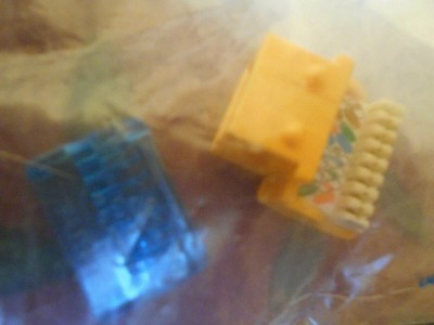 icc cat5e ez yellow jacks