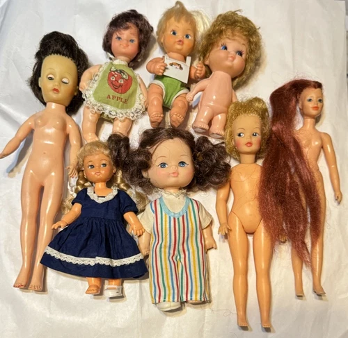Vintage Ideal Tammy Doll Ideal Remco Sweet April Dolls 70s 80s Hong Kong Lot