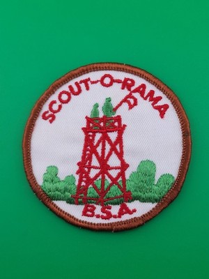 Scout-O-Rama Signal Tower Generic Patch NEW BSA Scouts America Brown Border