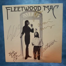 Fleetwood Mac - signed vinyl record - Self titled - 5 signatures
