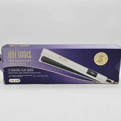 Hot Tools Pro Signature Flat Hair Iron Straightener Straightening Lavender