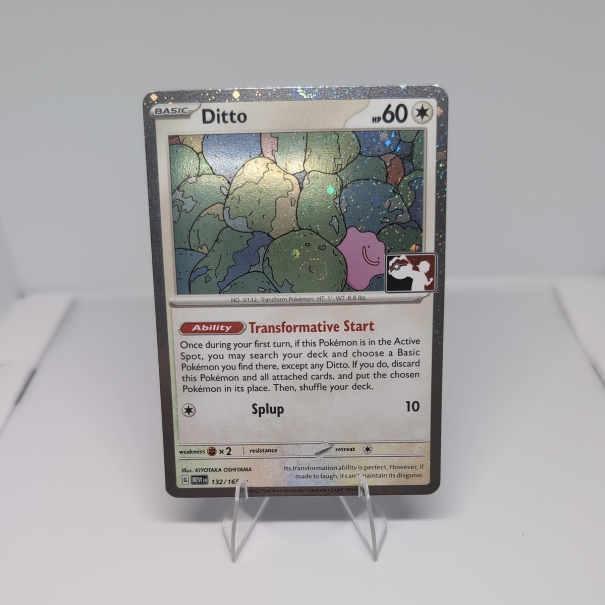 Ditto 132/165 Pokemon 151 Master Set Play! Stamp Series 6 Galaxy