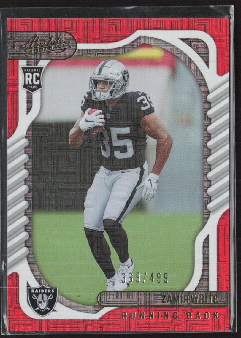 2022 Panini Absolute #134 Zamir White Red Squares #/499