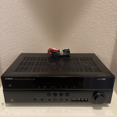 Yamaha RX-V367 Natural Sound AV Receiver 1080p Resolution HDMI Bundle w AUX Cord