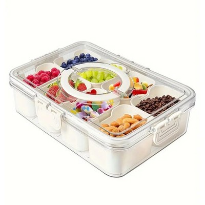 Snackbox Behälter Snack Box Snackbox Mit 8 Fächern Snackschale Organizer Tragbar