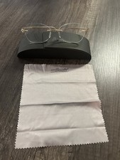 Silhouette Eyeglasses Momentum M7378 Gold Rimless Titan Frames Eyewear 53-17-140