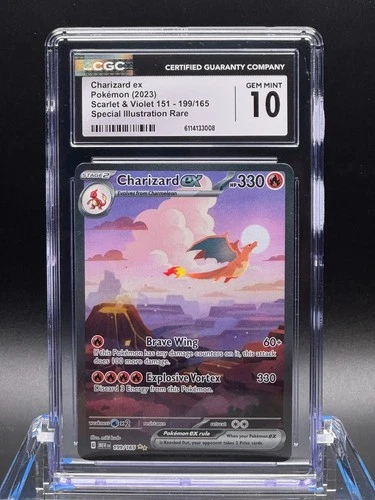 CGC 10 GEM MINT 💎 - Charizard ex 199/165 SV 151 Special Illustration Rare
