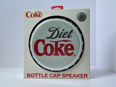 Diet Coke Bottle Cap Bluetooth Speaker LED Lights FM Radio Wireless Fun Gift