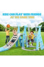 Kinder Rutsche Schaukel Spielzeug Basketballkorb Schaukel Babyrutsch 