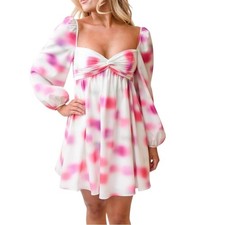 Amur Long Sleeve Babydoll Mini Dress Size 8