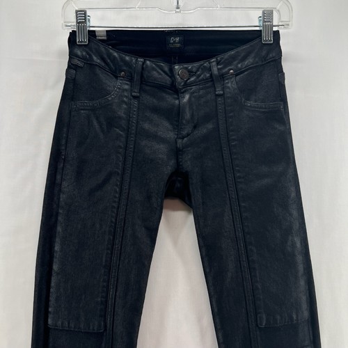 Citizens of Humanity Skinny Jeans Damen 25 Low Rise Waxed Denim Stretchy Schwarz - Bild 3 von 14
