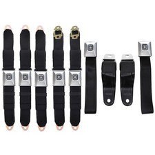 1967-69 Gm Retractable Deluxe Black Seat Belts Fr Camaro Pontiac Firebird 1967-69 Gm Retractable Deluxe Black Seat Belts Fr Camaro Pontiac Firebird