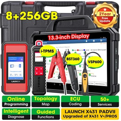 LAUNCH X431 PAD VII 7 OBD2 Diagnosegerät J2534 ECU Programm +BST360 ITPMS VSP600