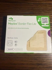 Molnlycke Mepliex Border Flex Lite 3x3 in. - 5 Pack